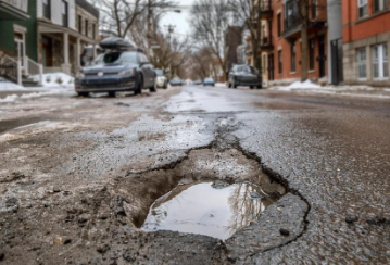 What happens if your vehicle is damaged by a pothole?